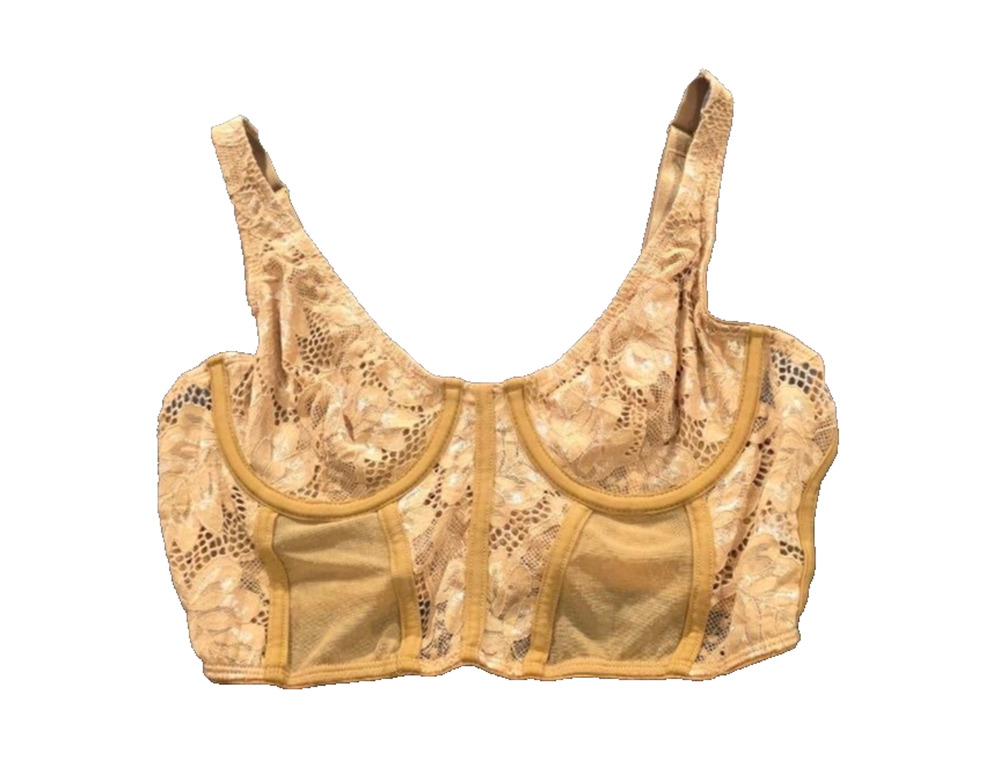 Aria SIZE L IVORY BUST BRA FOR WOMAN Y2K SPANDEX & POLYESTER A008616